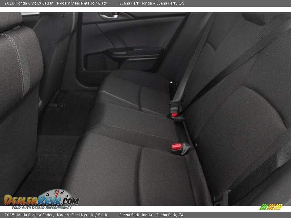 2018 Honda Civic LX Sedan Modern Steel Metallic / Black Photo #22