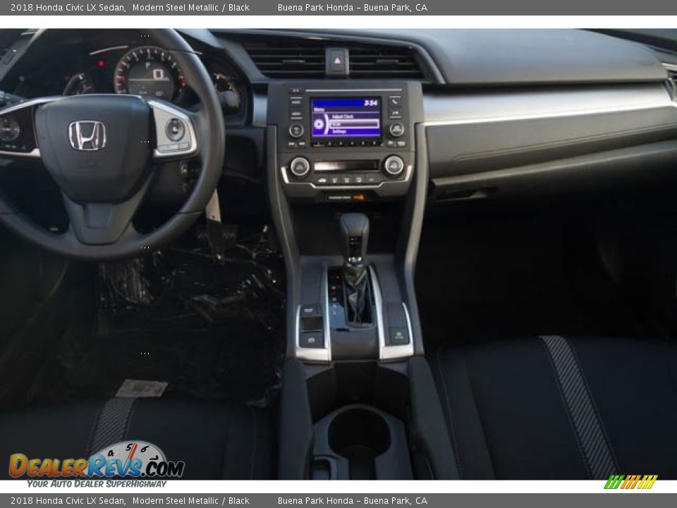 2018 Honda Civic LX Sedan Modern Steel Metallic / Black Photo #23