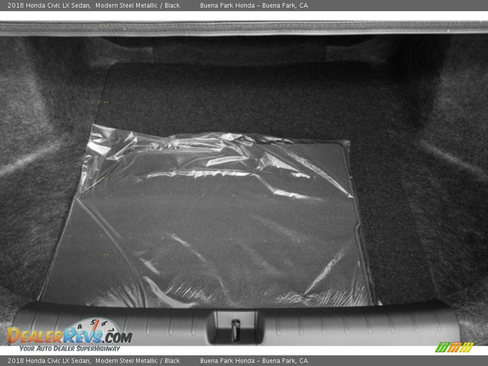 2018 Honda Civic LX Sedan Modern Steel Metallic / Black Photo #25