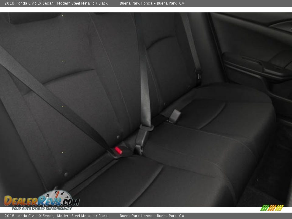 2018 Honda Civic LX Sedan Modern Steel Metallic / Black Photo #27