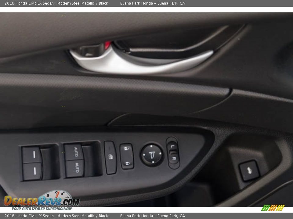 2018 Honda Civic LX Sedan Modern Steel Metallic / Black Photo #33