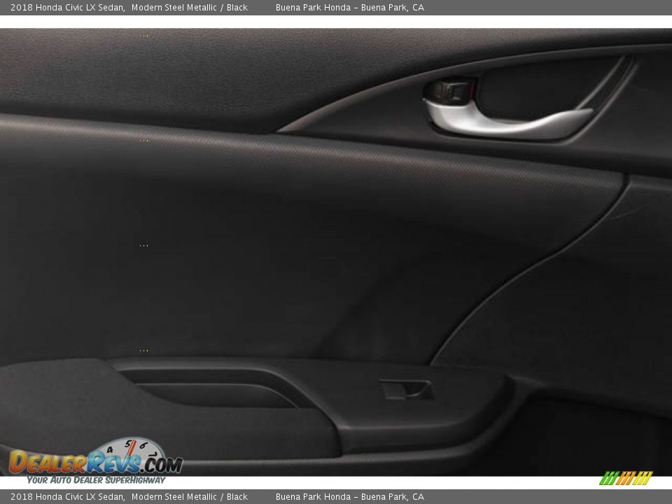 2018 Honda Civic LX Sedan Modern Steel Metallic / Black Photo #34