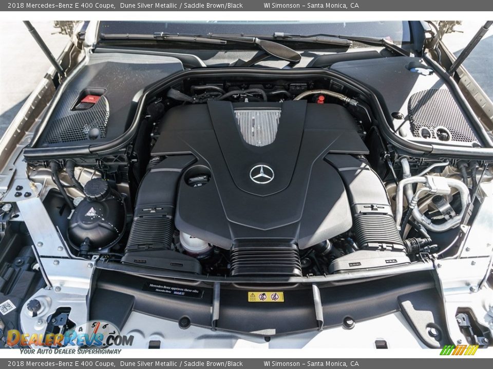 2018 Mercedes-Benz E 400 Coupe Dune Silver Metallic / Saddle Brown/Black Photo #8