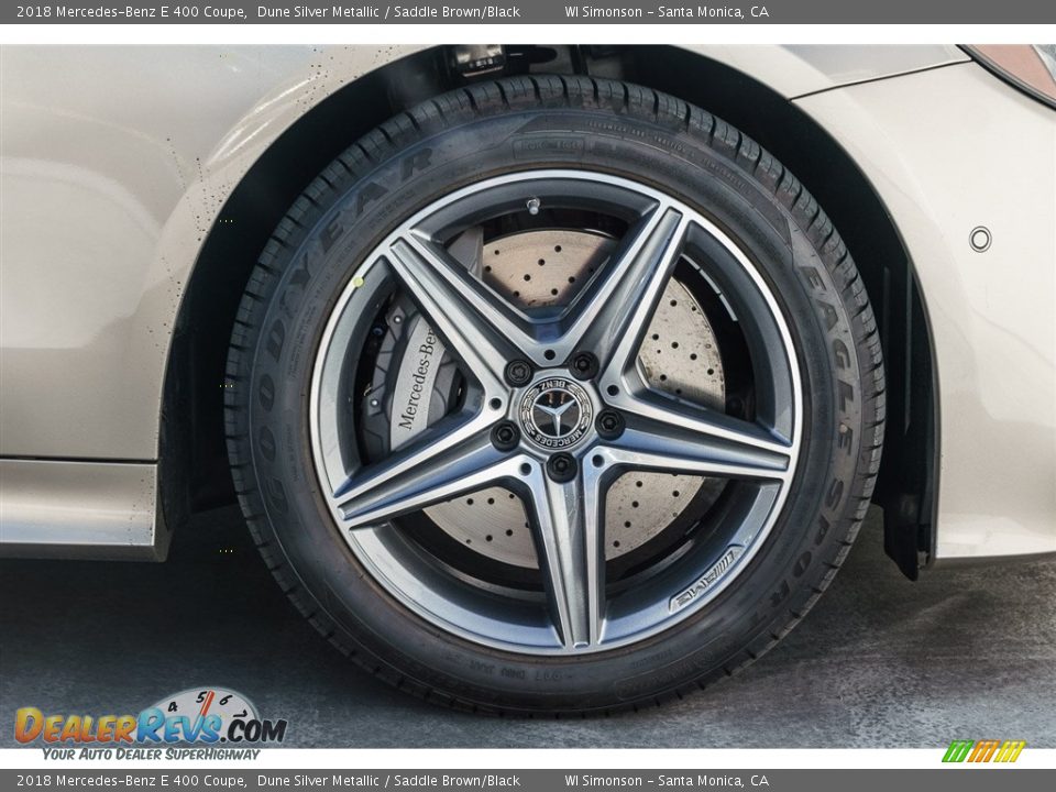 2018 Mercedes-Benz E 400 Coupe Dune Silver Metallic / Saddle Brown/Black Photo #9