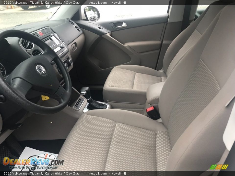 2010 Volkswagen Tiguan S Candy White / Clay Gray Photo #14