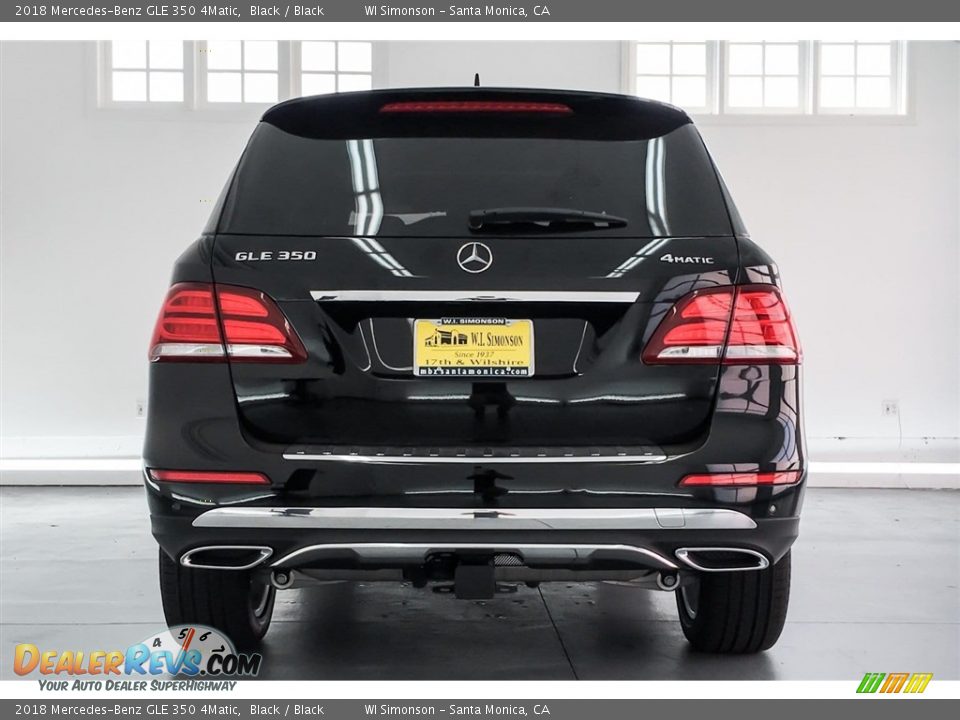 2018 Mercedes-Benz GLE 350 4Matic Black / Black Photo #4