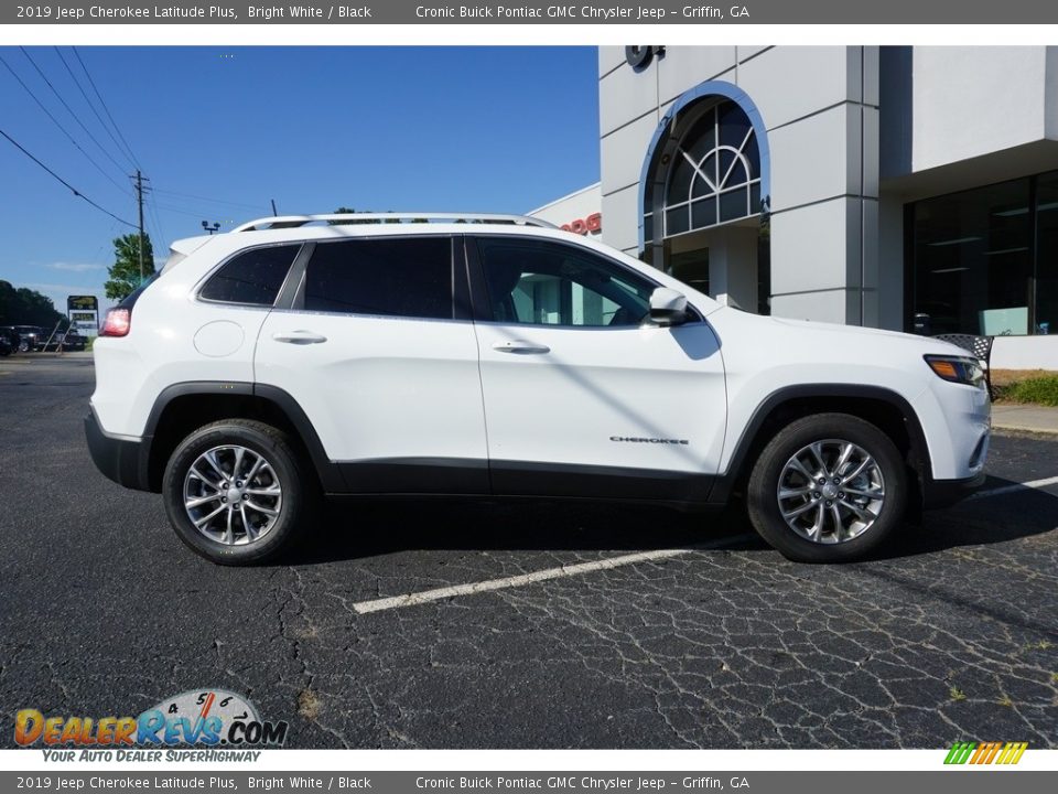 2019 Jeep Cherokee Latitude Plus Bright White / Black Photo #8