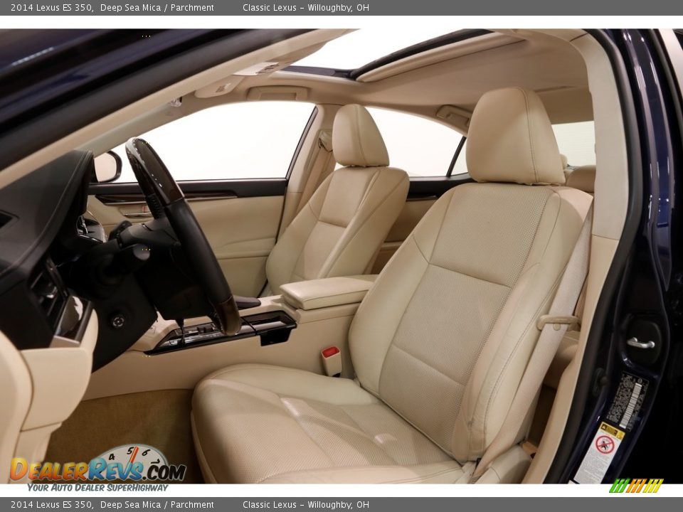 2014 Lexus ES 350 Deep Sea Mica / Parchment Photo #8
