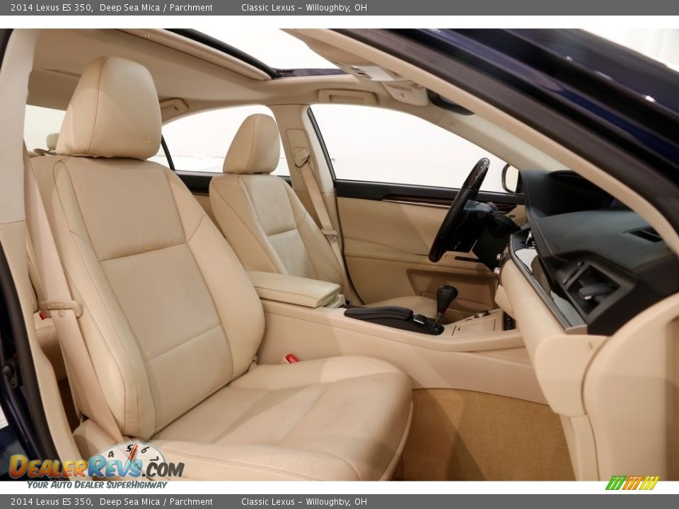 2014 Lexus ES 350 Deep Sea Mica / Parchment Photo #32