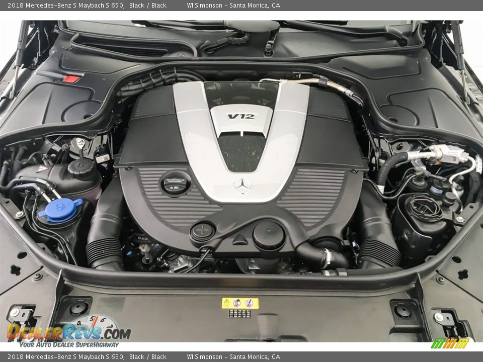 2018 Mercedes-Benz S Maybach S 650 6.0 Liter AMG biturbo SOHC 36-Valve VVT V12 Engine Photo #9