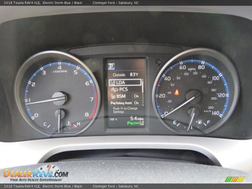 2018 Toyota RAV4 XLE Gauges Photo #11