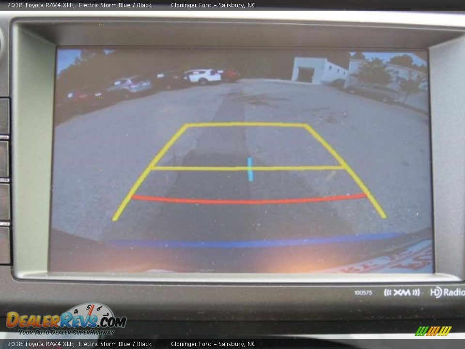 2018 Toyota RAV4 XLE Electric Storm Blue / Black Photo #13