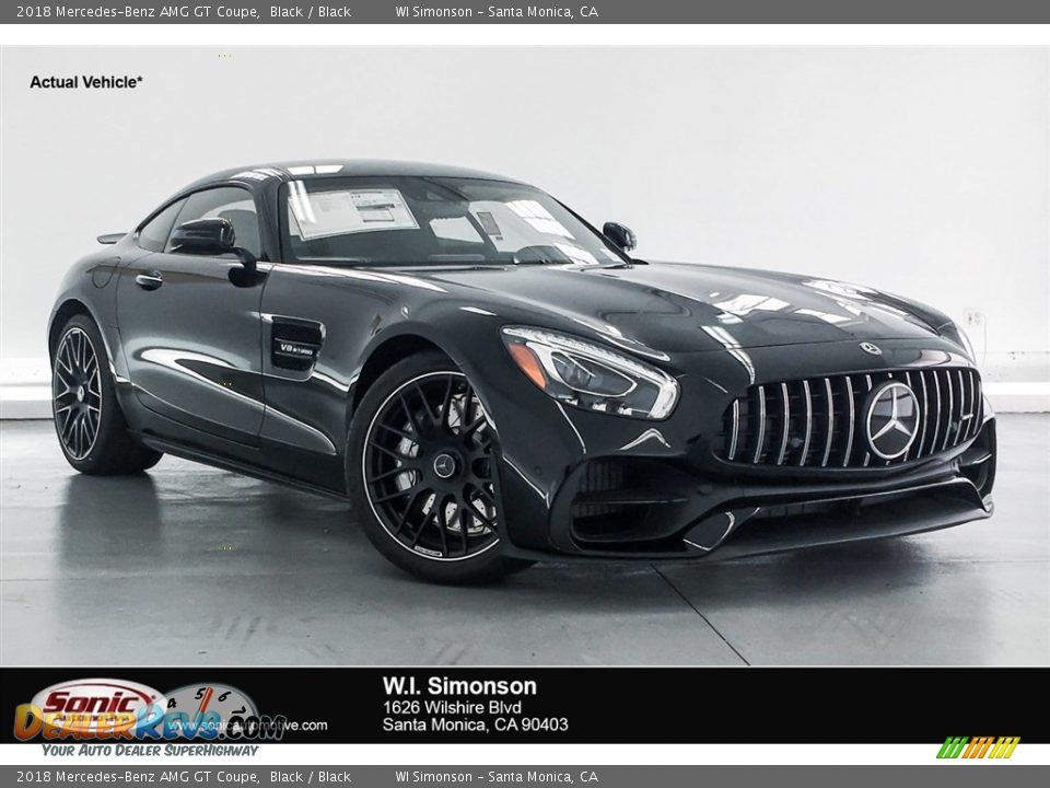 2018 Mercedes-Benz AMG GT Coupe Black / Black Photo #1