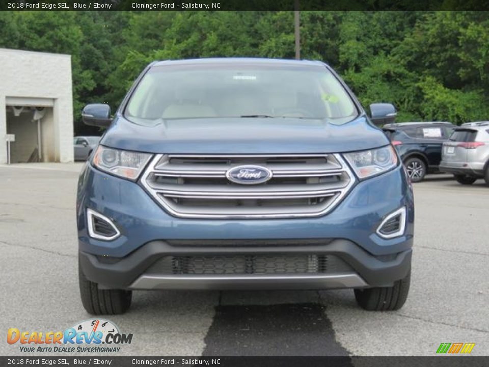 2018 Ford Edge SEL Blue / Ebony Photo #2