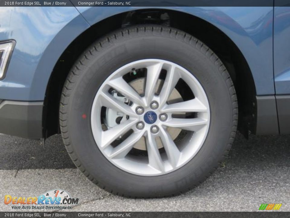 2018 Ford Edge SEL Blue / Ebony Photo #4