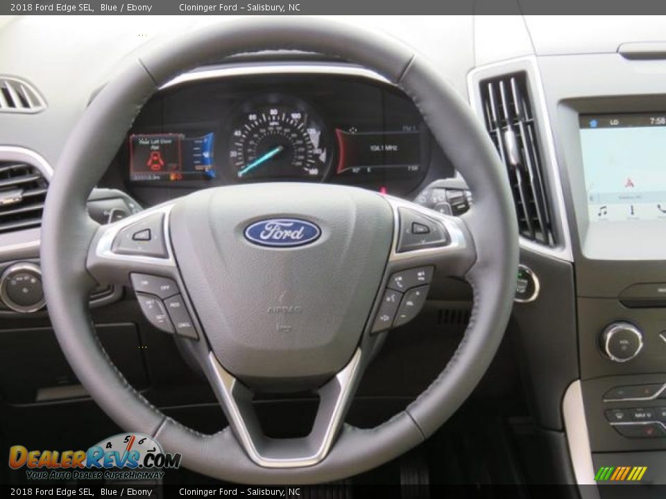 2018 Ford Edge SEL Blue / Ebony Photo #5