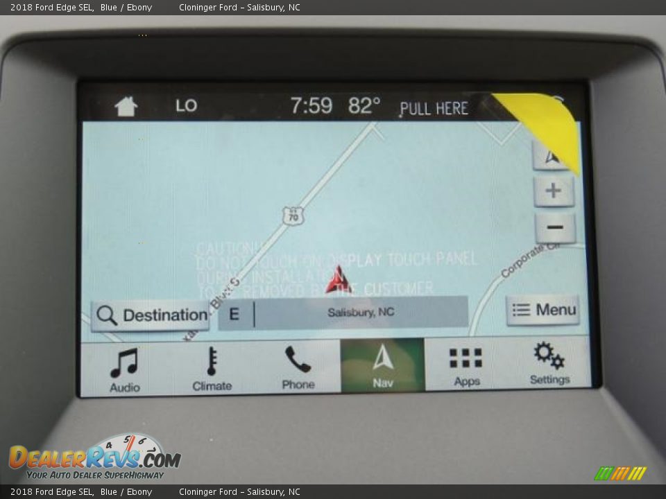 2018 Ford Edge SEL Blue / Ebony Photo #13