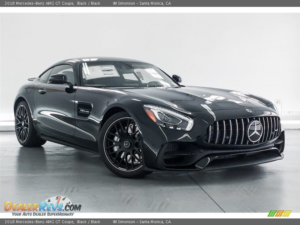 2018 Mercedes-Benz AMG GT Coupe Black / Black Photo #12