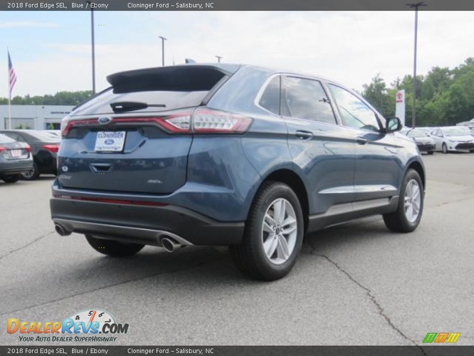 2018 Ford Edge SEL Blue / Ebony Photo #24
