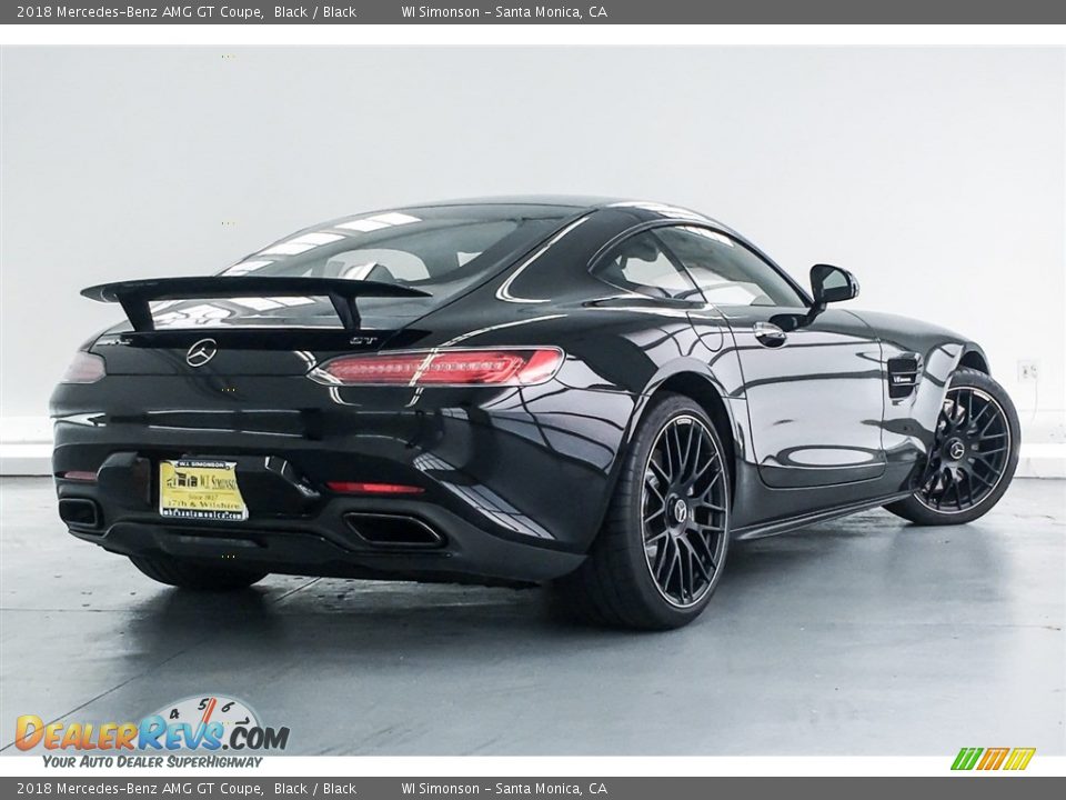 2018 Mercedes-Benz AMG GT Coupe Black / Black Photo #15