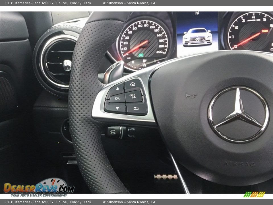 2018 Mercedes-Benz AMG GT Coupe Black / Black Photo #18