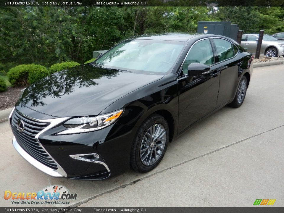 2018 Lexus ES 350 Obsidian / Stratus Gray Photo #1