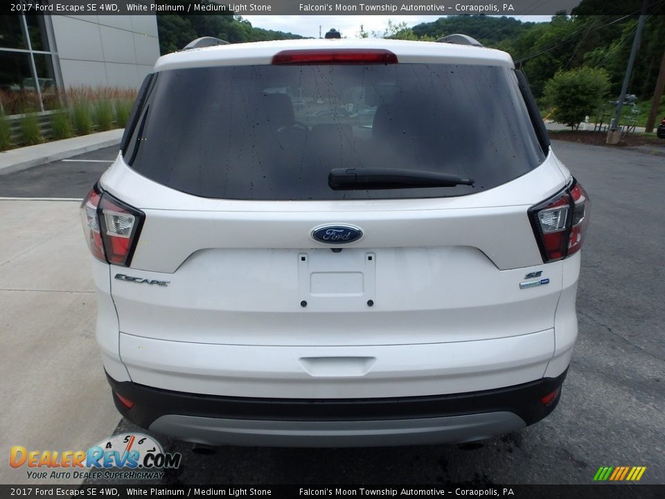 2017 Ford Escape SE 4WD White Platinum / Medium Light Stone Photo #3