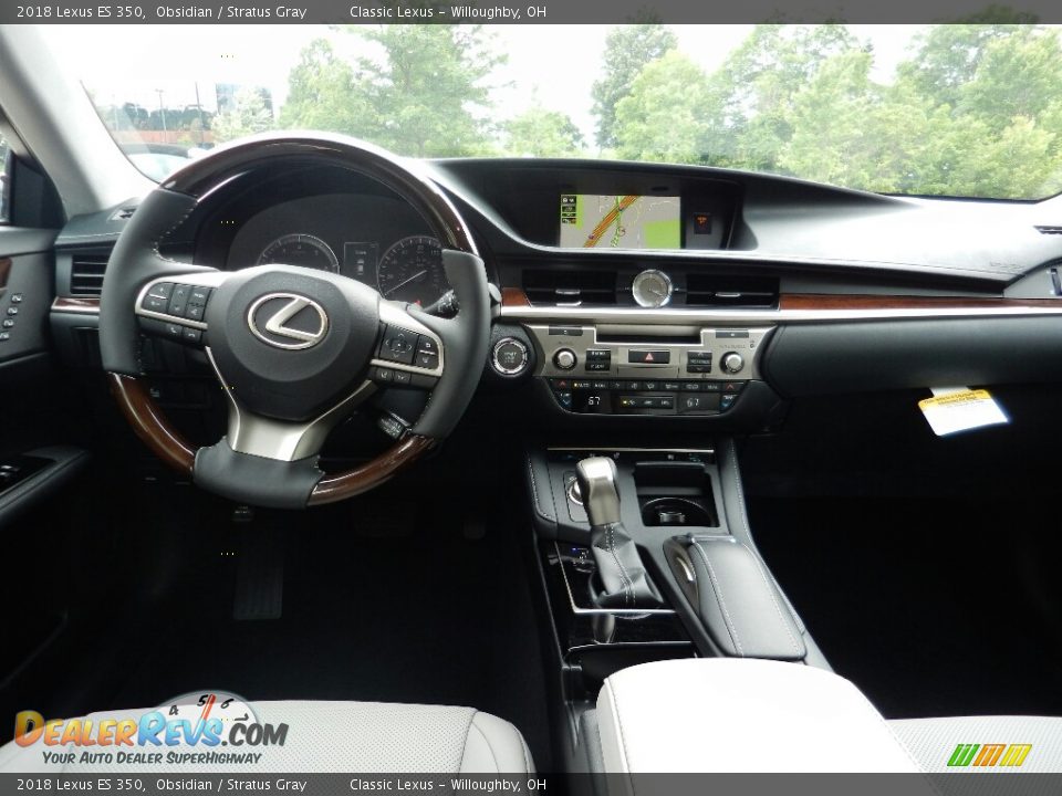 2018 Lexus ES 350 Obsidian / Stratus Gray Photo #4