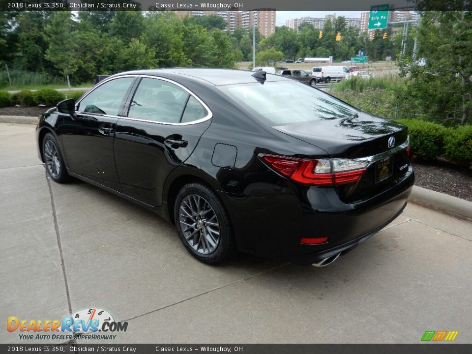 2018 Lexus ES 350 Obsidian / Stratus Gray Photo #5