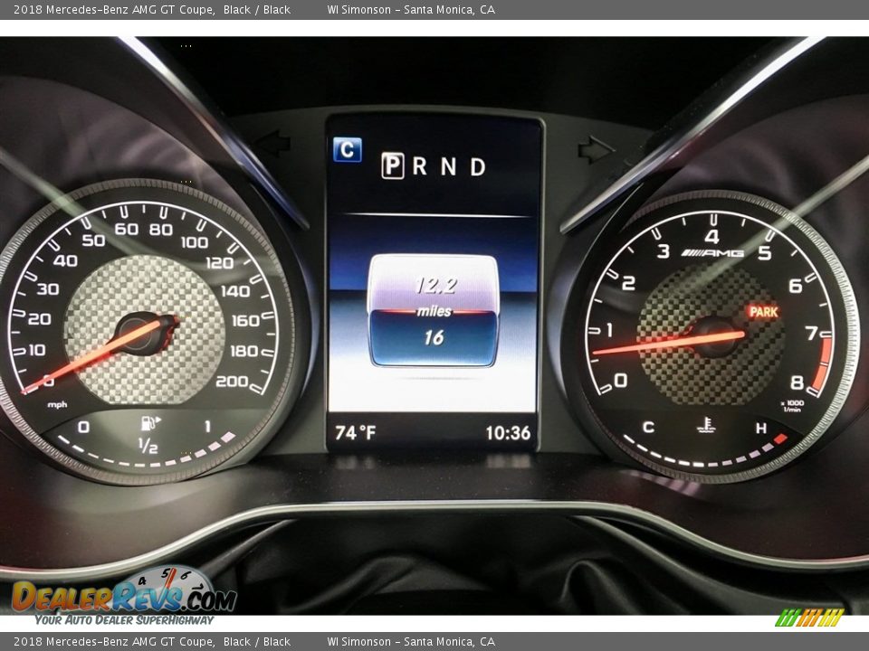2018 Mercedes-Benz AMG GT Coupe Black / Black Photo #34