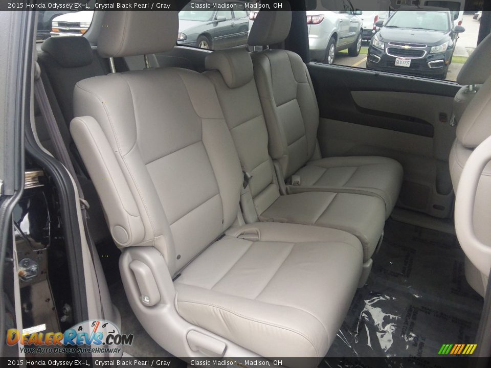 2015 Honda Odyssey EX-L Crystal Black Pearl / Gray Photo #15