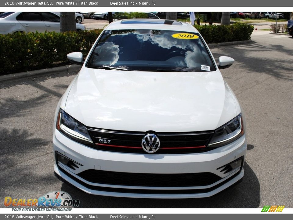 2018 Volkswagen Jetta GLI Pure White / Titan Black Photo #3