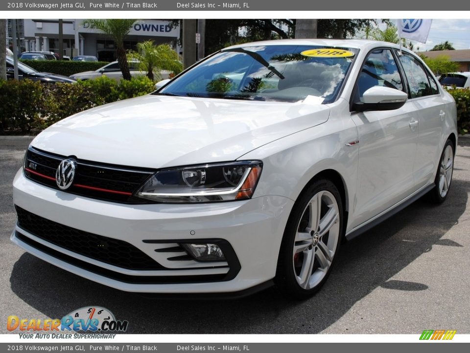 2018 Volkswagen Jetta GLI Pure White / Titan Black Photo #5