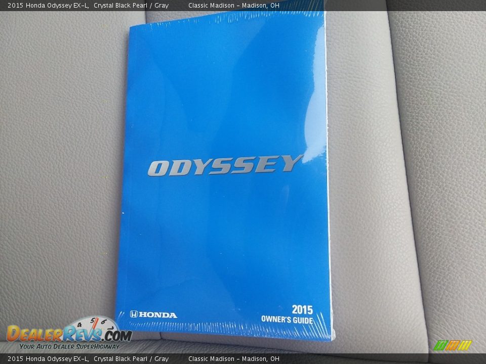 2015 Honda Odyssey EX-L Crystal Black Pearl / Gray Photo #21