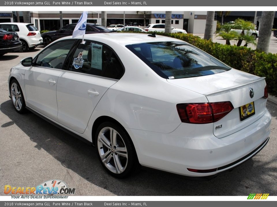 2018 Volkswagen Jetta GLI Pure White / Titan Black Photo #6