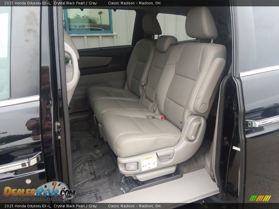 2015 Honda Odyssey EX-L Crystal Black Pearl / Gray Photo #22