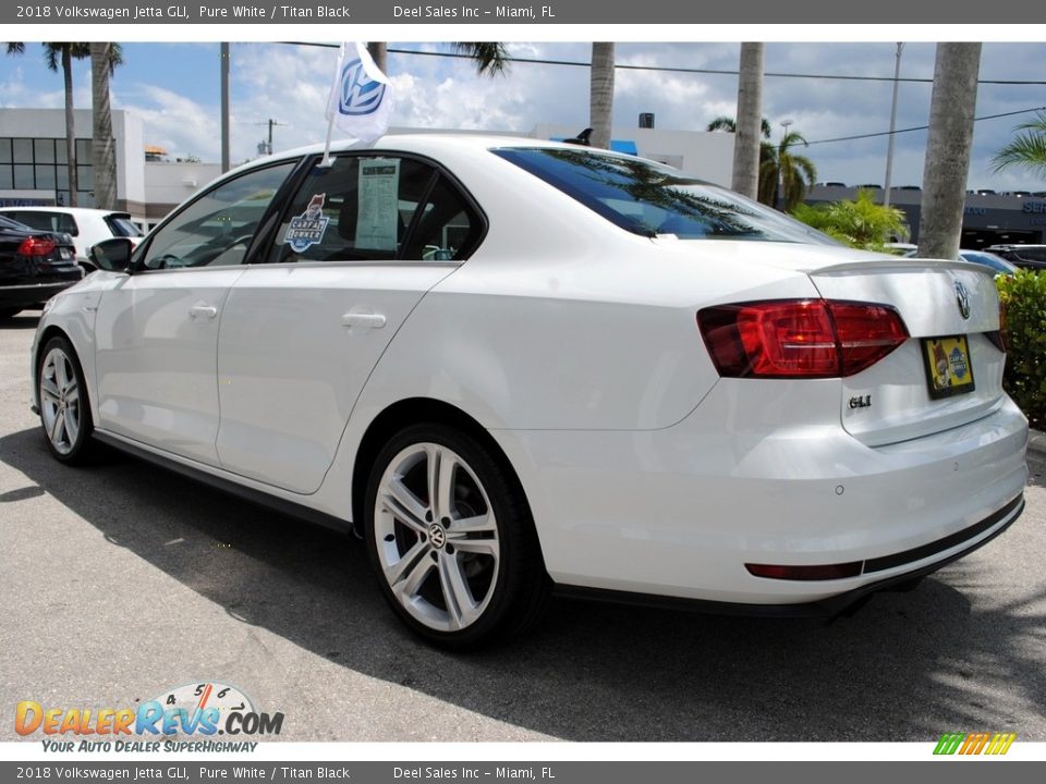 2018 Volkswagen Jetta GLI Pure White / Titan Black Photo #7