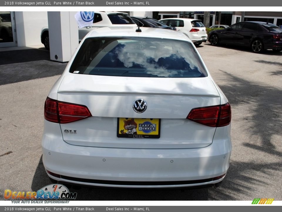 2018 Volkswagen Jetta GLI Pure White / Titan Black Photo #8