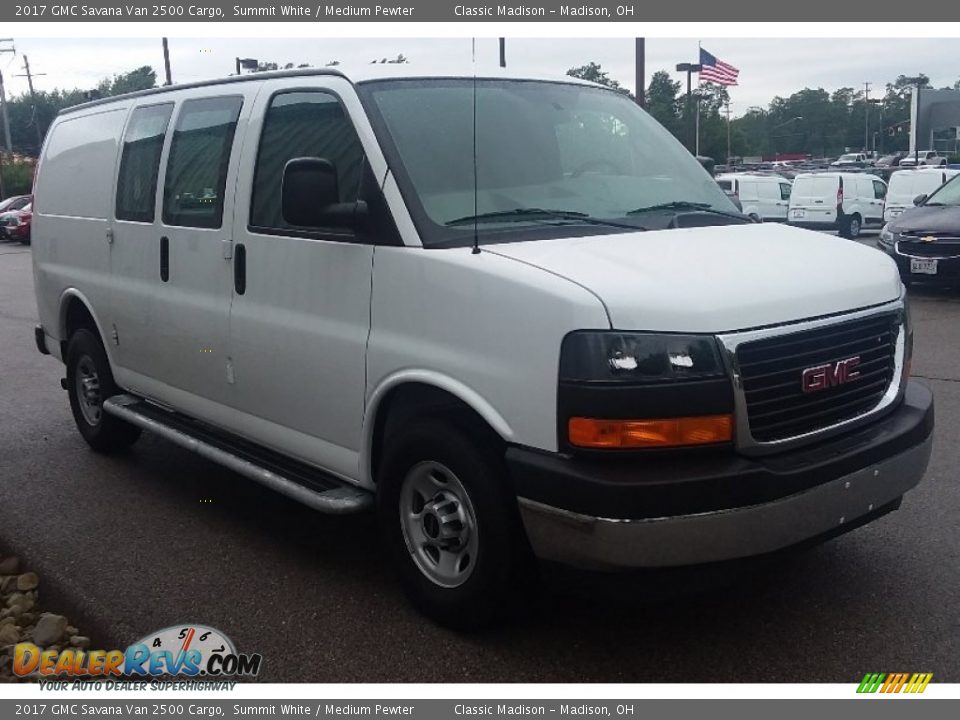 2017 GMC Savana Van 2500 Cargo Summit White / Medium Pewter Photo #4