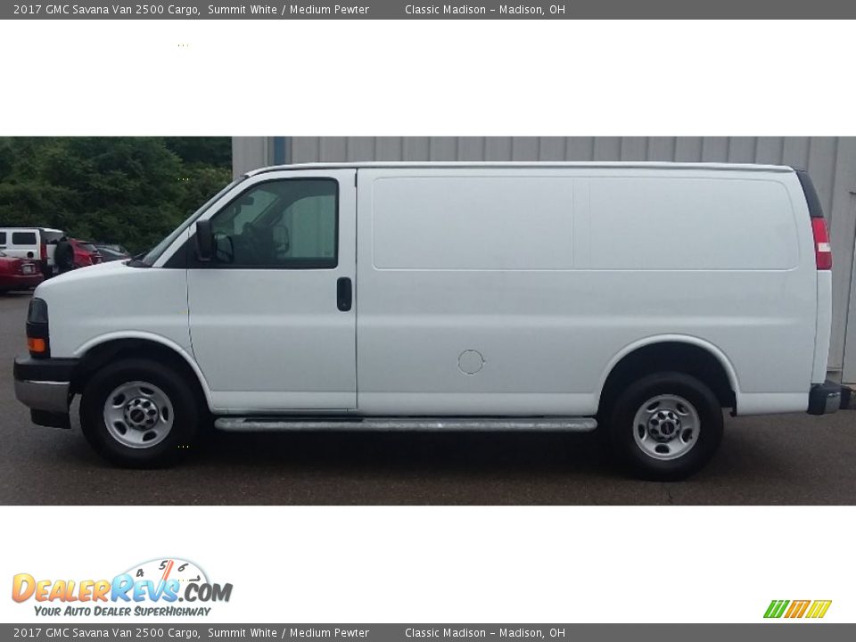 2017 GMC Savana Van 2500 Cargo Summit White / Medium Pewter Photo #5