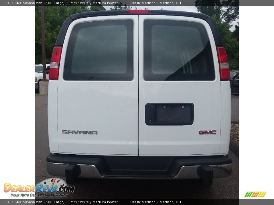 2017 GMC Savana Van 2500 Cargo Summit White / Medium Pewter Photo #7