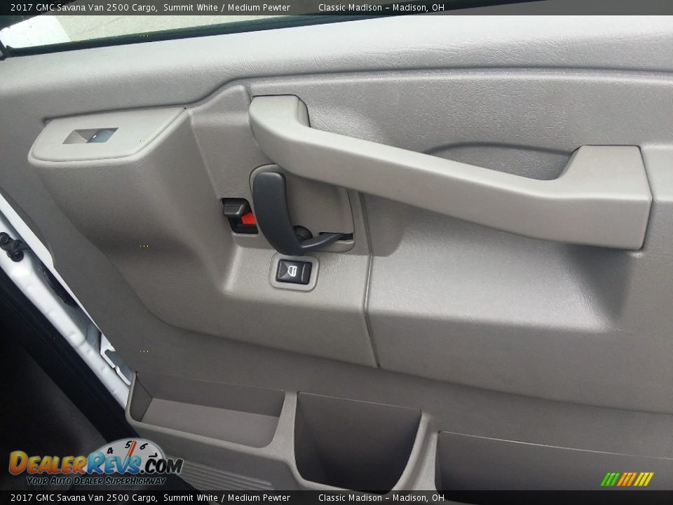 2017 GMC Savana Van 2500 Cargo Summit White / Medium Pewter Photo #9