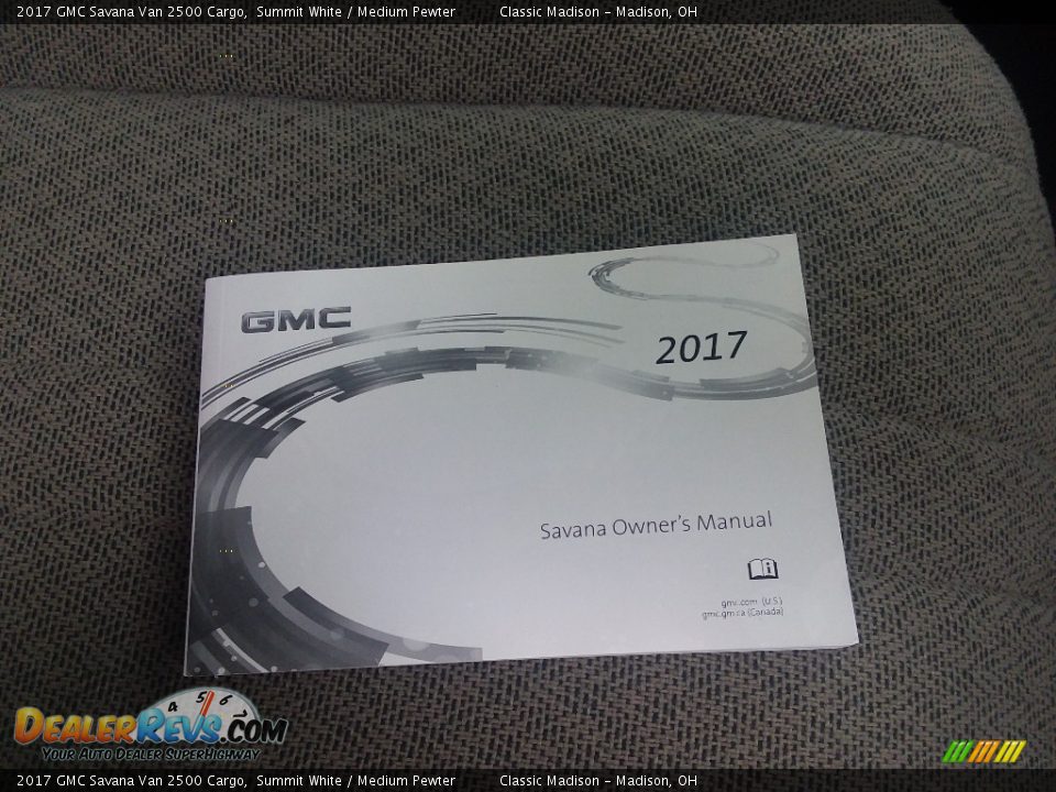 2017 GMC Savana Van 2500 Cargo Summit White / Medium Pewter Photo #10