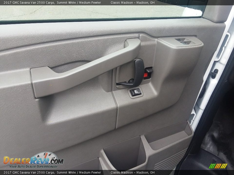 2017 GMC Savana Van 2500 Cargo Summit White / Medium Pewter Photo #13