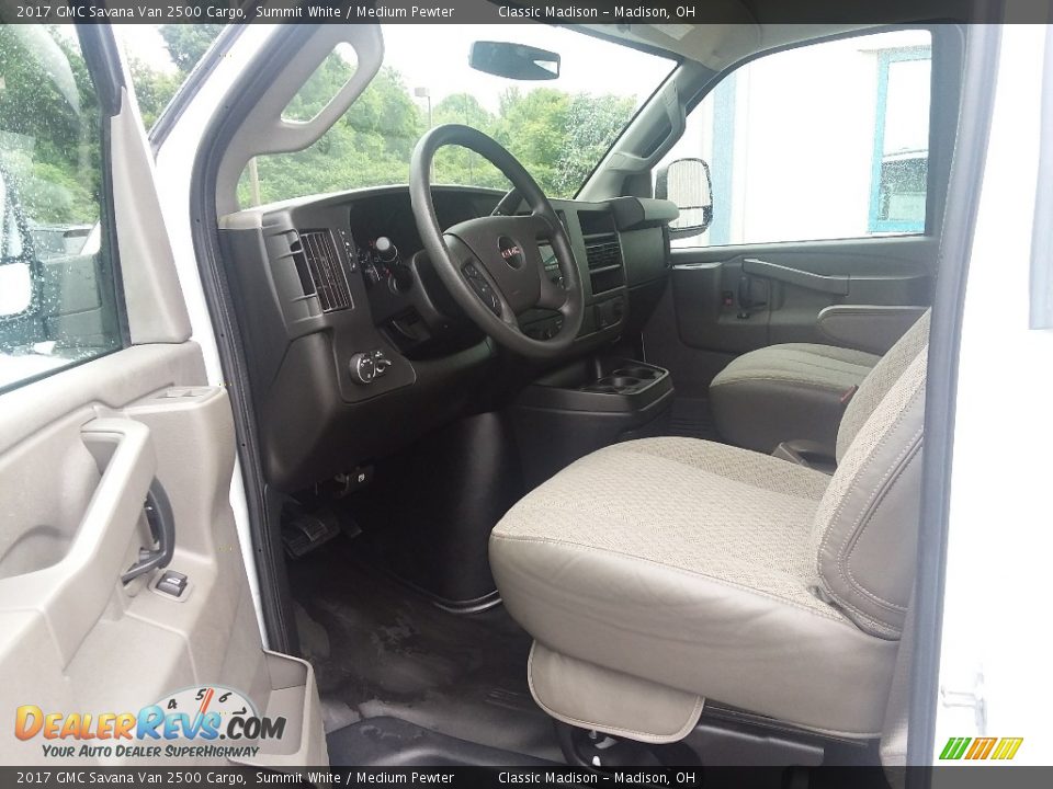 2017 GMC Savana Van 2500 Cargo Summit White / Medium Pewter Photo #14