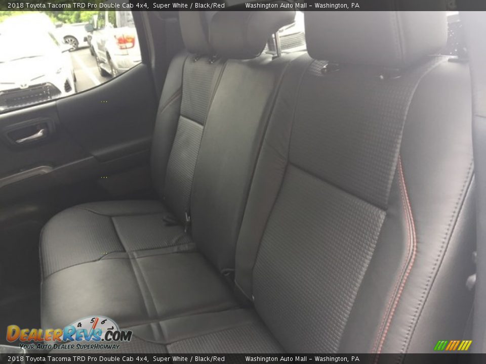 2018 Toyota Tacoma TRD Pro Double Cab 4x4 Super White / Black/Red Photo #16