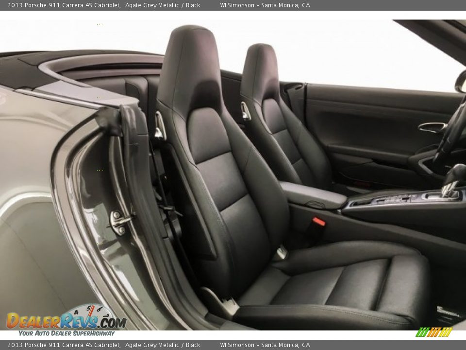 2013 Porsche 911 Carrera 4S Cabriolet Agate Grey Metallic / Black Photo #6