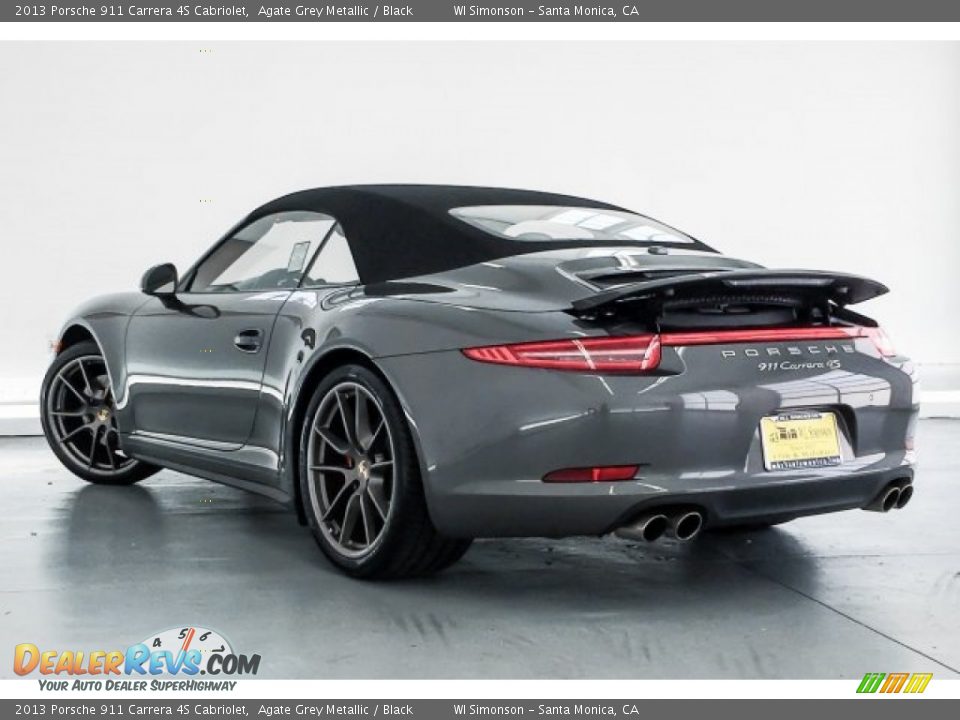 2013 Porsche 911 Carrera 4S Cabriolet Agate Grey Metallic / Black Photo #10