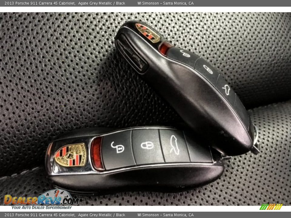 2013 Porsche 911 Carrera 4S Cabriolet Agate Grey Metallic / Black Photo #11