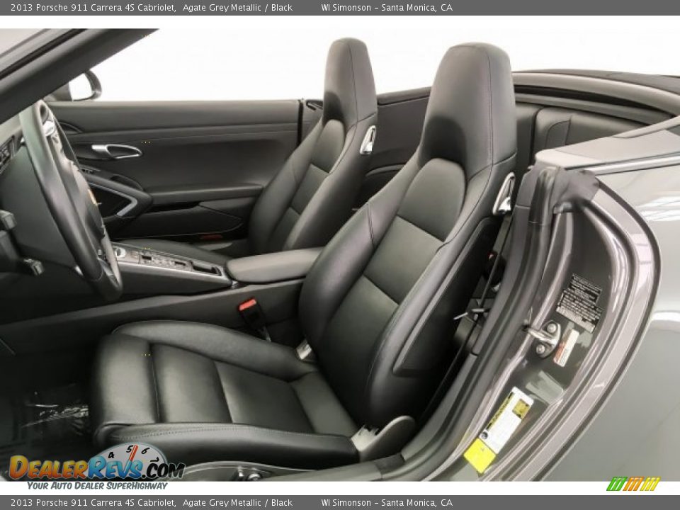 2013 Porsche 911 Carrera 4S Cabriolet Agate Grey Metallic / Black Photo #14